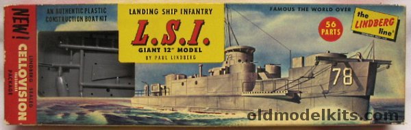Lindberg 1/150 LSI Infantry Landing Ship, 754-49 plastic model kit